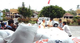 Subdivre Kediri Siapkan Beras Hadapi Letusan Gunung Kelud