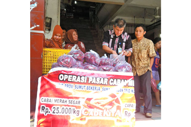 Bulog Gelontorkan 4 Ton Cabai Seharga Rp25.000/Kg