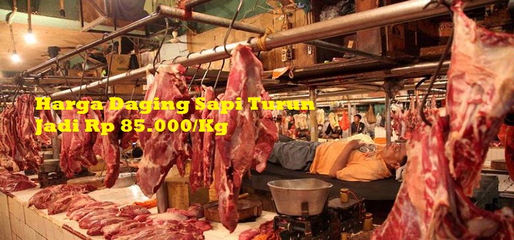 Harga Daging Sapi Turun Jadi Rp 85.000/Kg